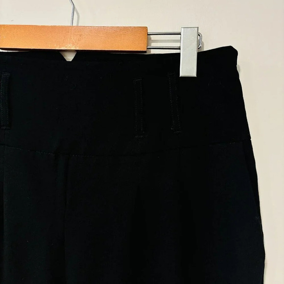 DALIA COLLECTION Black Flared Dress Pants | Wide-Leg High Waist Office | 10 * - Picture 7 of 8